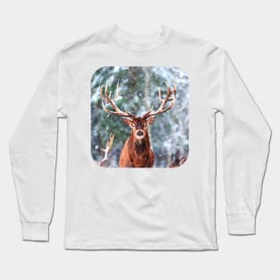 Reindeer Snow Time Long Sleeve T-Shirt